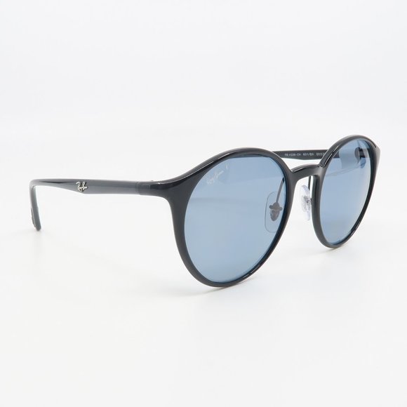 RB 4336-CH 601/BA Ray-Ban Chromance Black/Blue Sunglasses with case. - Picture 3 of 6